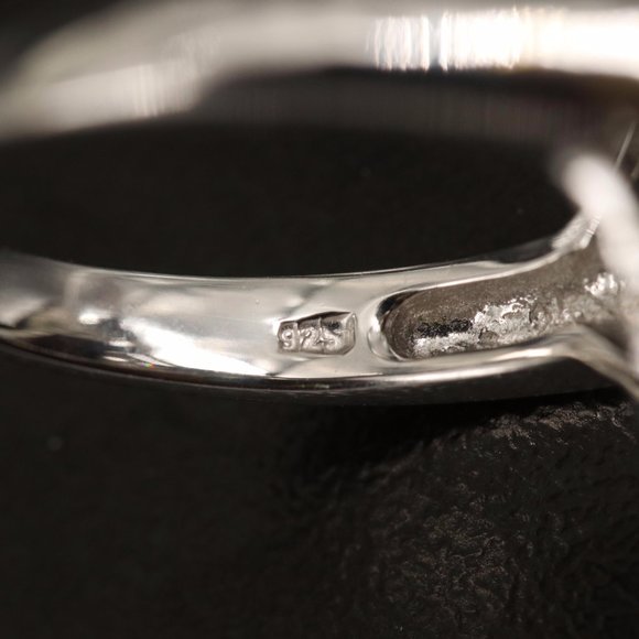 Sterling Mahogany Obsidian and White Topaz Ring - Picture 4 of 4